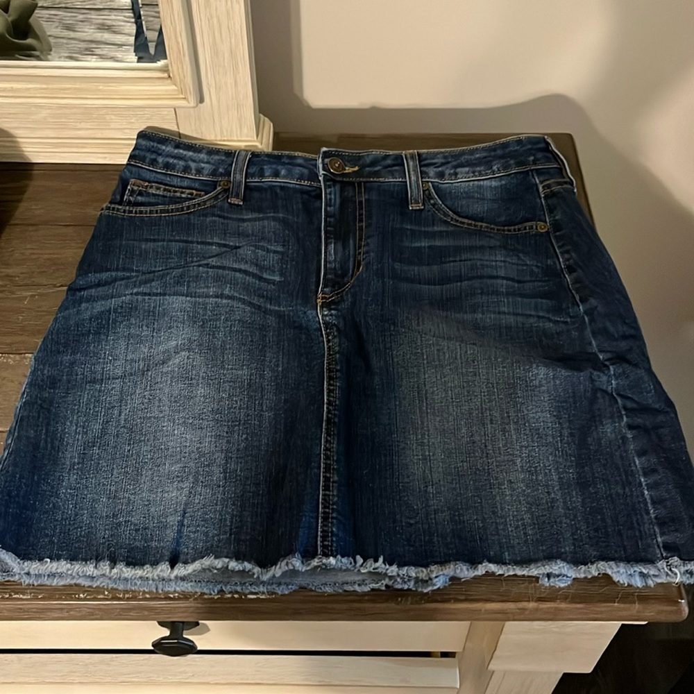 Just black brand new jean skirt size medium